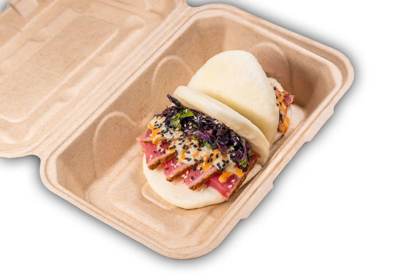 Ahi Tuna Bao, hand-folded bao at Shiso Crispy in St. Petersburg & Tampa