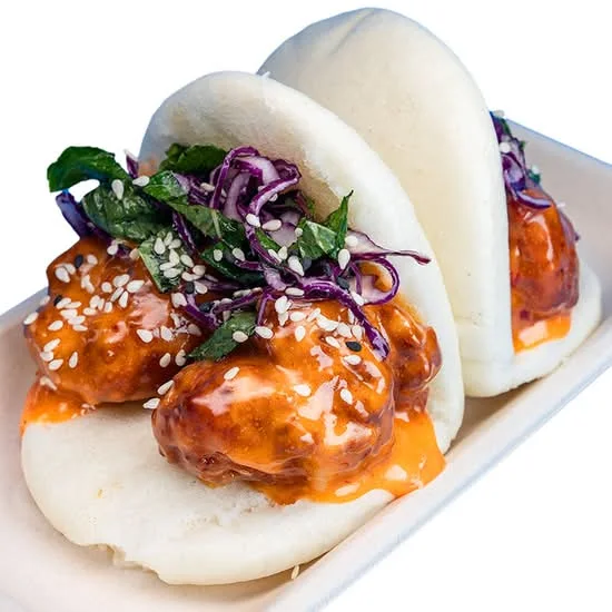 Bang Bang Chicken Bao, hand-folded bao at Shiso Crispy in St. Petersburg & Tampa