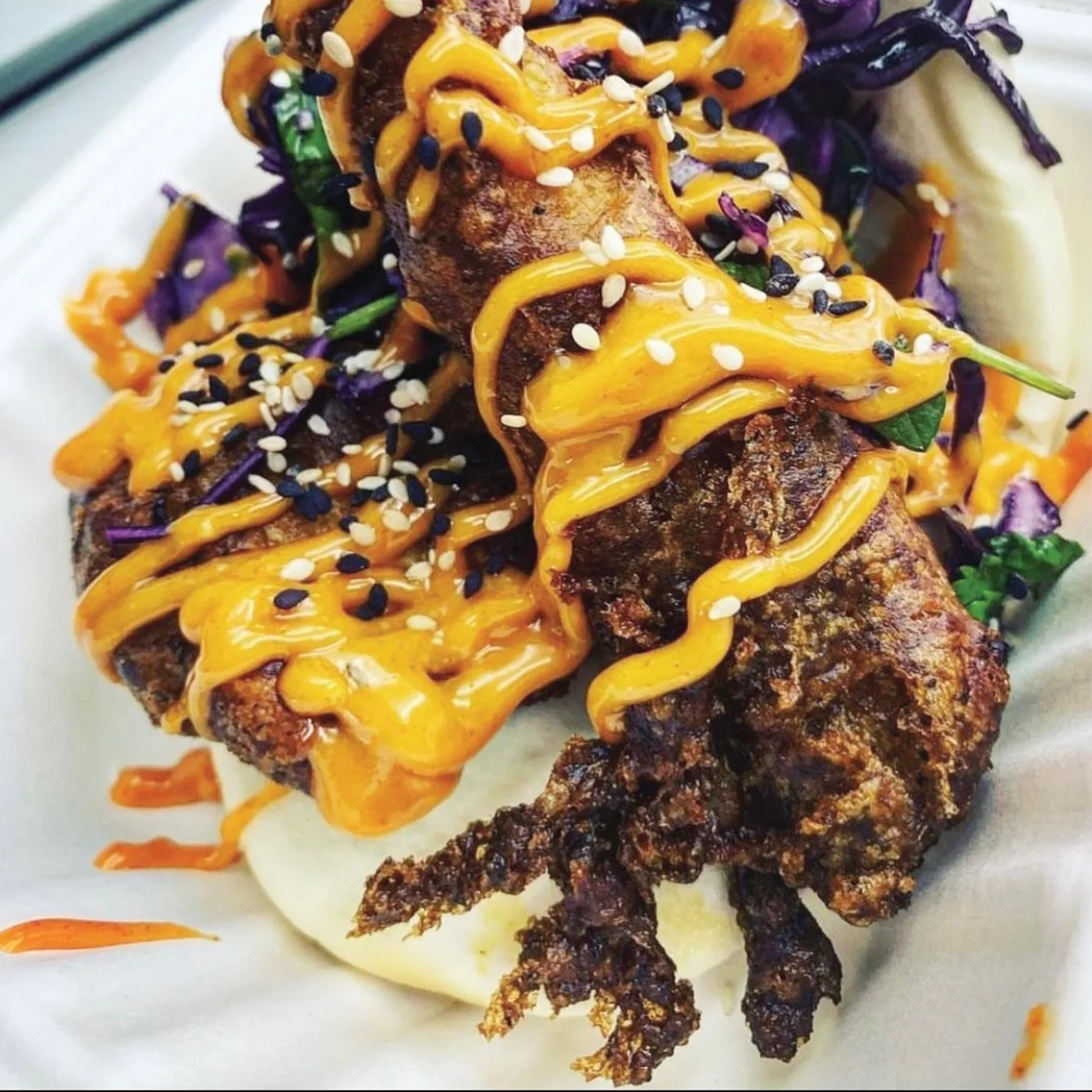 Red Snapper Bao, hand-folded bao at Shiso Crispy in St. Petersburg & Tampa